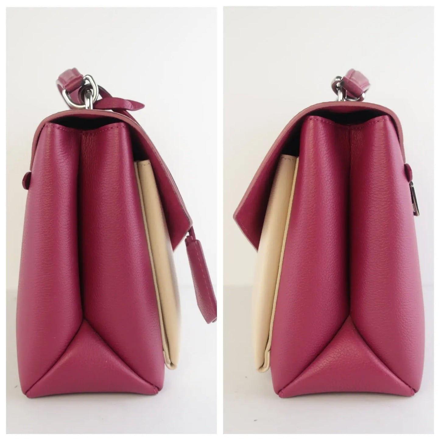 Load image into Gallery viewer, Louis Vuitton Louis Vuitton Fuchsia/Pink Pebbled Leather Mylockme Bag LVBagaholic

