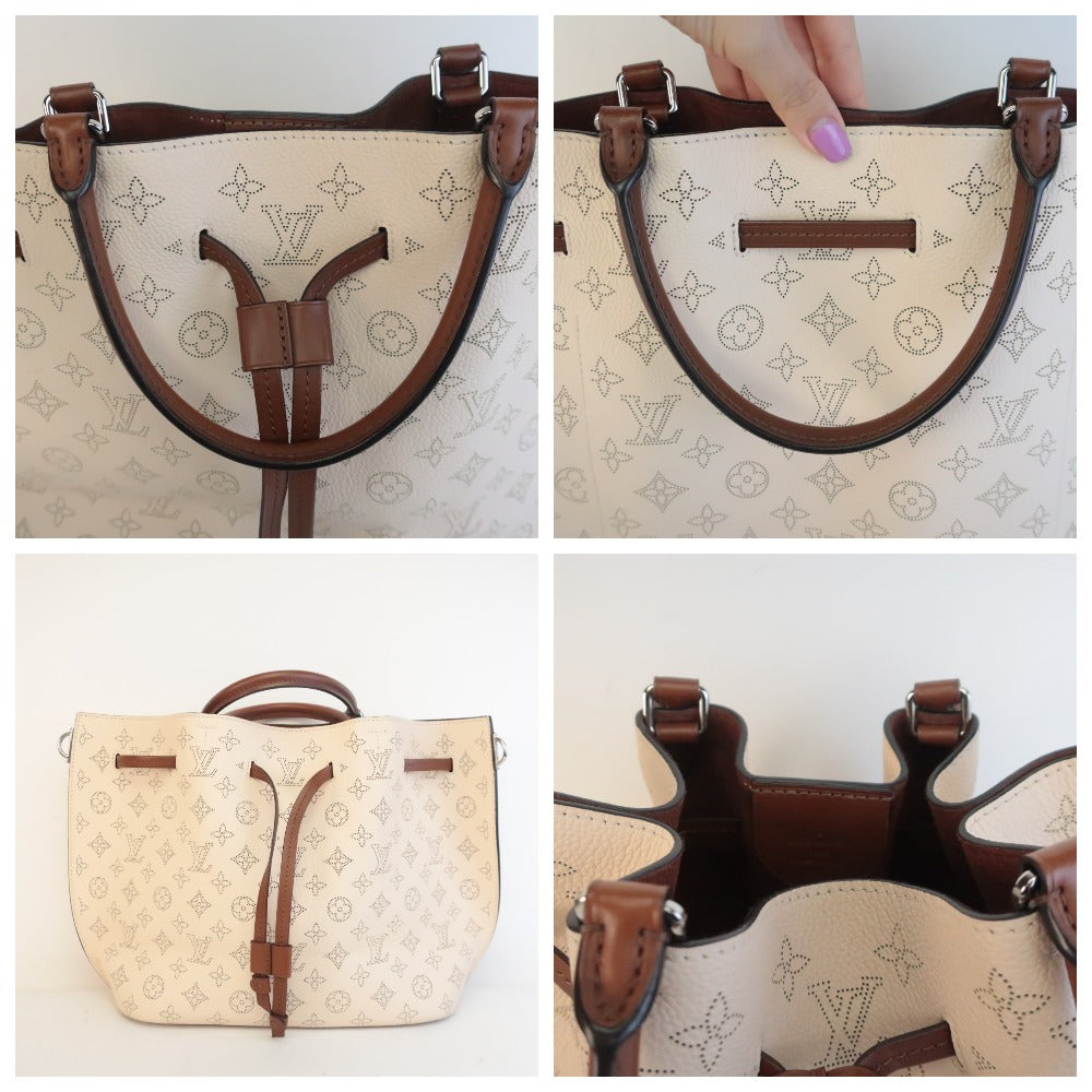 used Pre-owned Louis Vuitton Louis Vuitton Girolatta 2way Tote Bag Shoulder Monogram Mahina Galle Leather Handbag M54403 (Good), Adult Unisex, Size: (