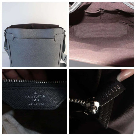 Load image into Gallery viewer, Louis Vuitton Louis Vuitton Glacier Grey Taiga Roman GM Messenger Bag LVBagaholic

