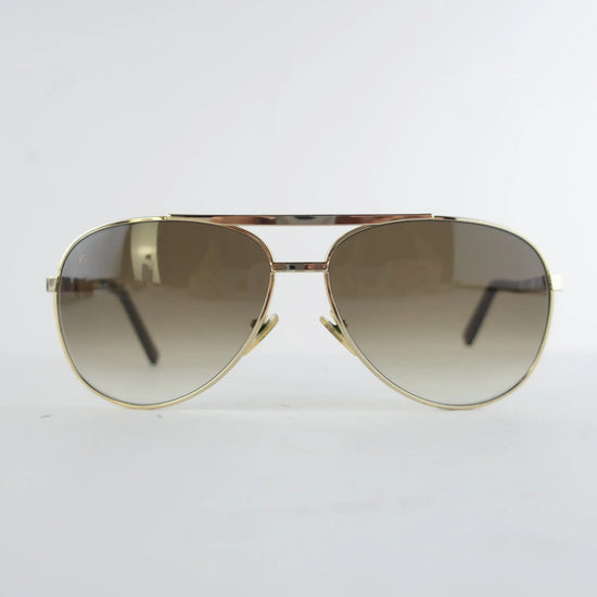 Louis Vuitton Louis Vuitton Goldtone Monogram Attitude Pilote Sunglasses (650) LVBagaholic