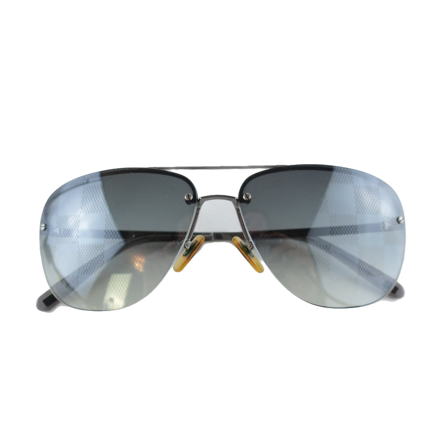 Louis Vuitton Louis Vuitton Grey Socoa Damier Aviators Sunglasses Sunglasses (649) LVBagaholic
