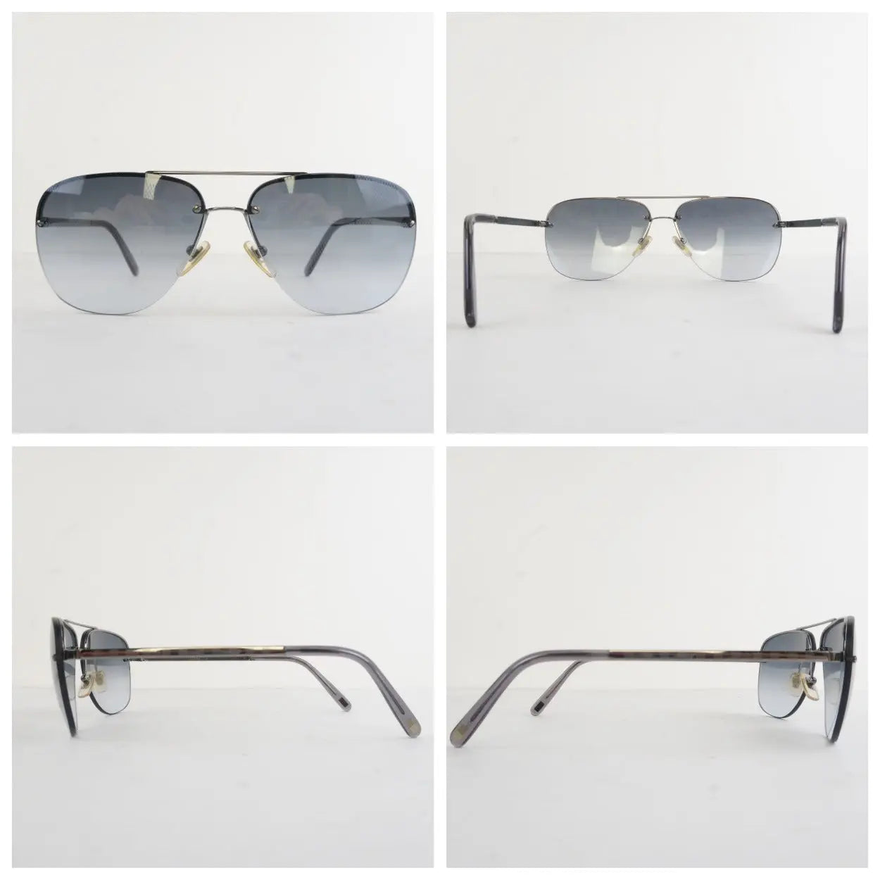 Load image into Gallery viewer, Louis Vuitton Louis Vuitton Grey Socoa Damier Aviators Sunglasses Sunglasses (672) LVBagaholic
