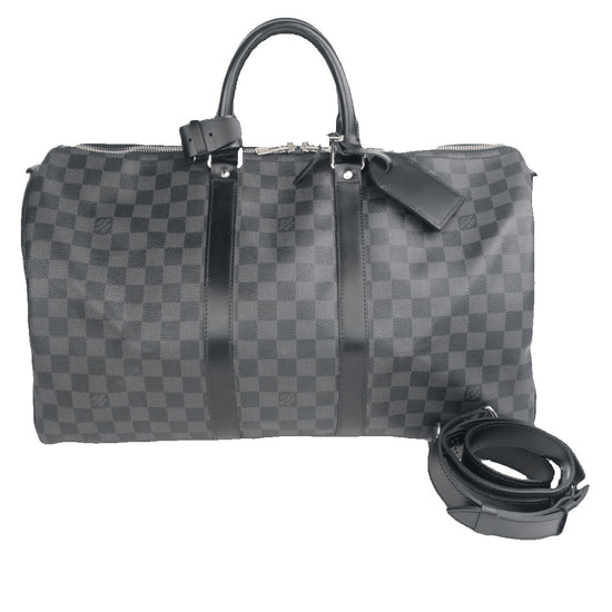 Louis Vuitton Louis Vuitton Keepall 45 Bandouliere Damier Graphite Bag LVBagaholic