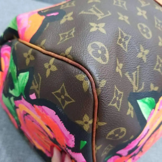 Louis Vuitton Louis Vuitton Keepall 45 Roses Stephen Sprouse Bag LVBagaholic