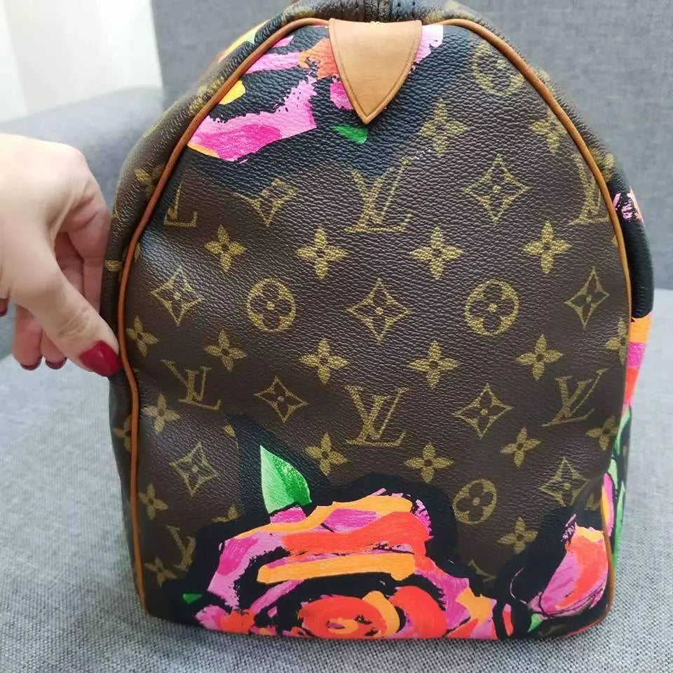 Louis Vuitton Louis Vuitton Keepall 45 Roses Stephen Sprouse Bag LVBagaholic