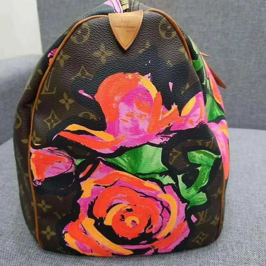 Load image into Gallery viewer, Louis Vuitton Louis Vuitton Keepall 45 Roses Stephen Sprouse Bag LVBagaholic
