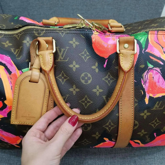 Louis Vuitton Louis Vuitton Keepall 45 Roses Stephen Sprouse Bag LVBagaholic