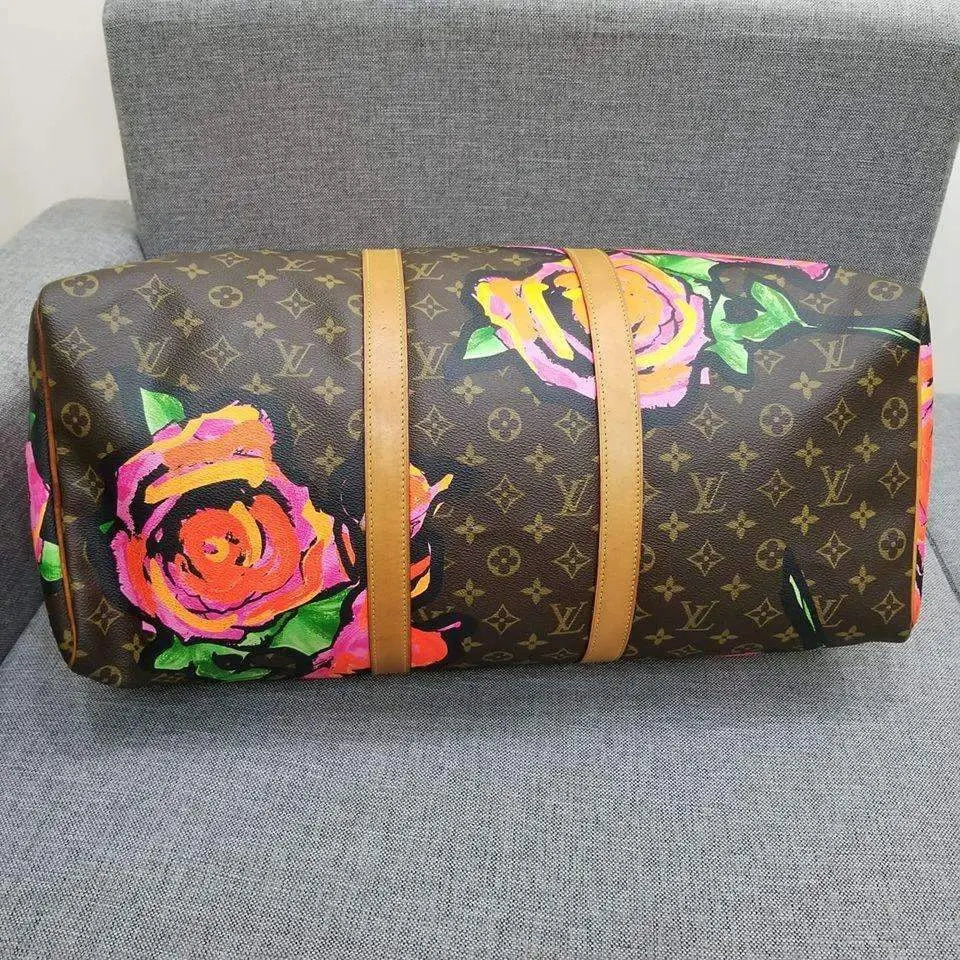 Louis Vuitton Louis Vuitton Keepall 45 Roses Stephen Sprouse Bag LVBagaholic