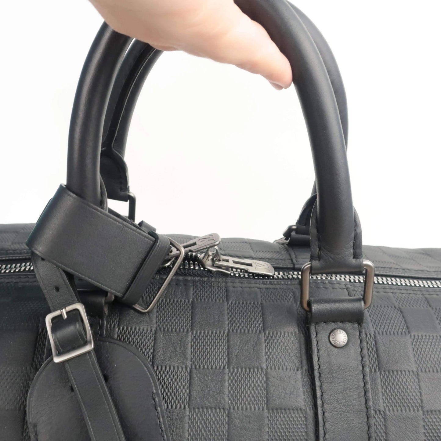 Louis Vuitton Damier Infini Keepall 45 Bandouliere Duffel Luggage