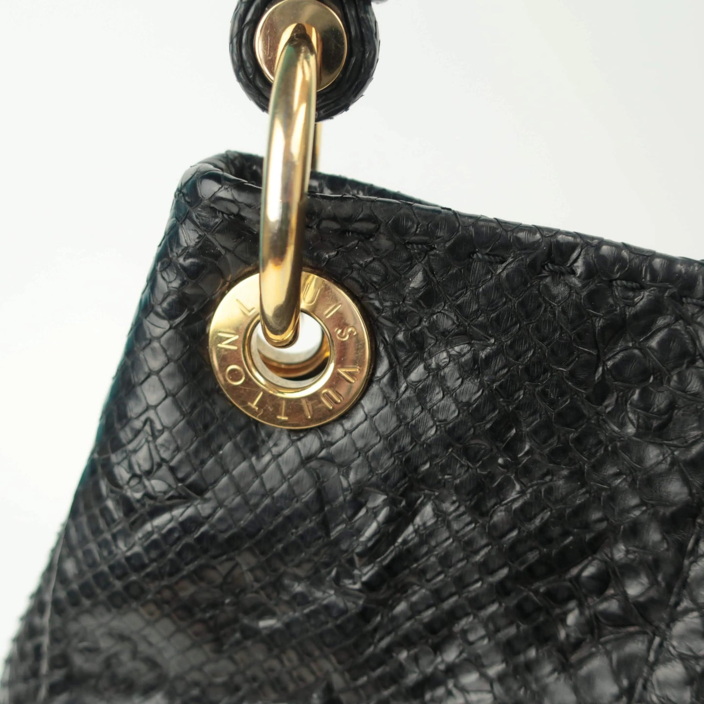 Louis Vuitton Louis Vuitton Limited Edition Artsy MM Noir Python Bag LVBagaholic