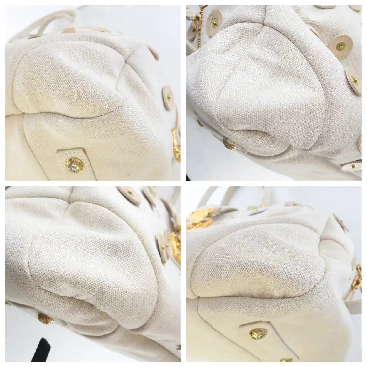Cargar imagen en el visor de la galería, Louis Vuitton Louis Vuitton Limited Edition Beige Canvas Polka Dots Panema Bowly Bag LVBagaholic
