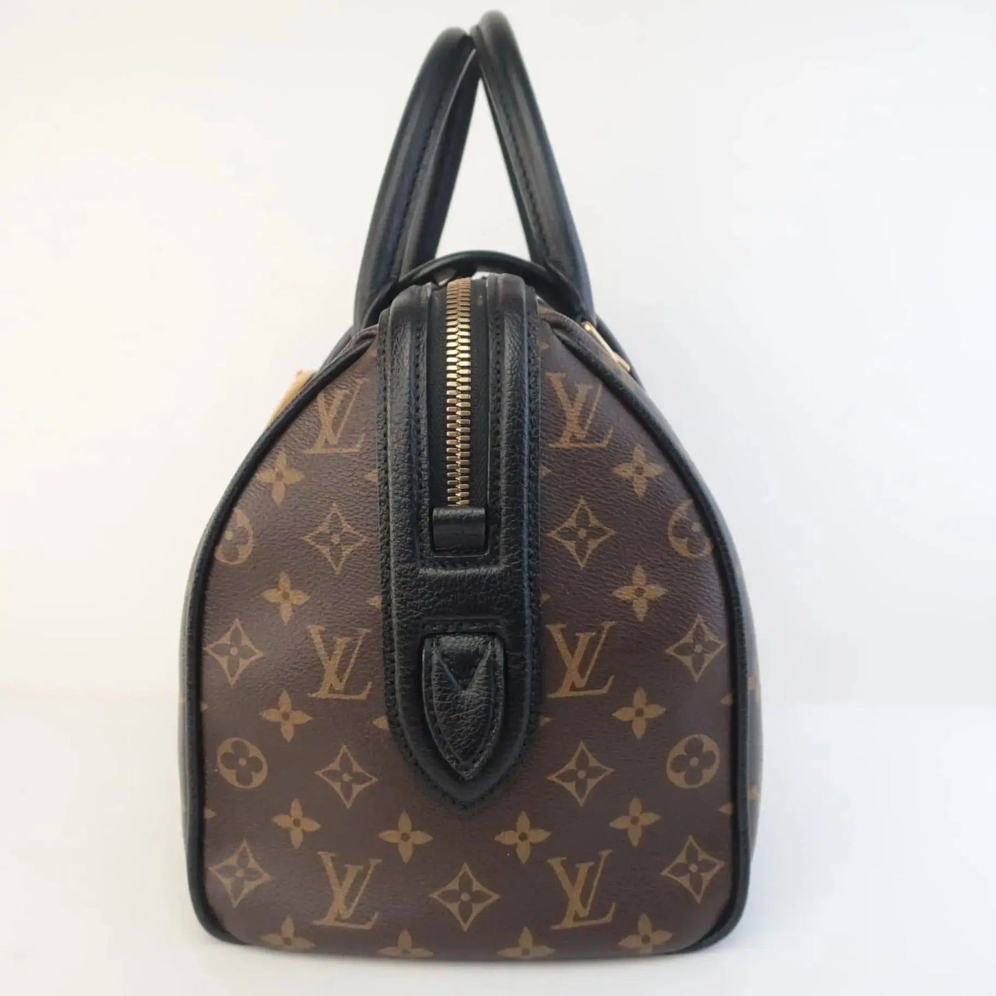 Louis Vuitton Louis Vuitton Limited Edition Black Monogram Canvas Golden Arrow Speedy Bag LVBagaholic