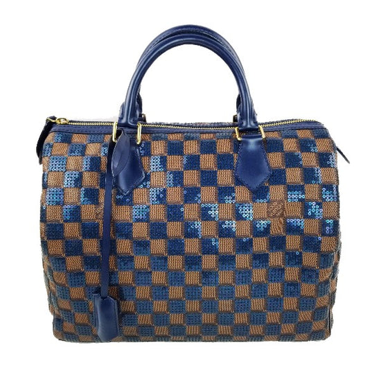 Louis Vuitton Limited Blue Damier Paillettes Speedy 30 – Bagaholic