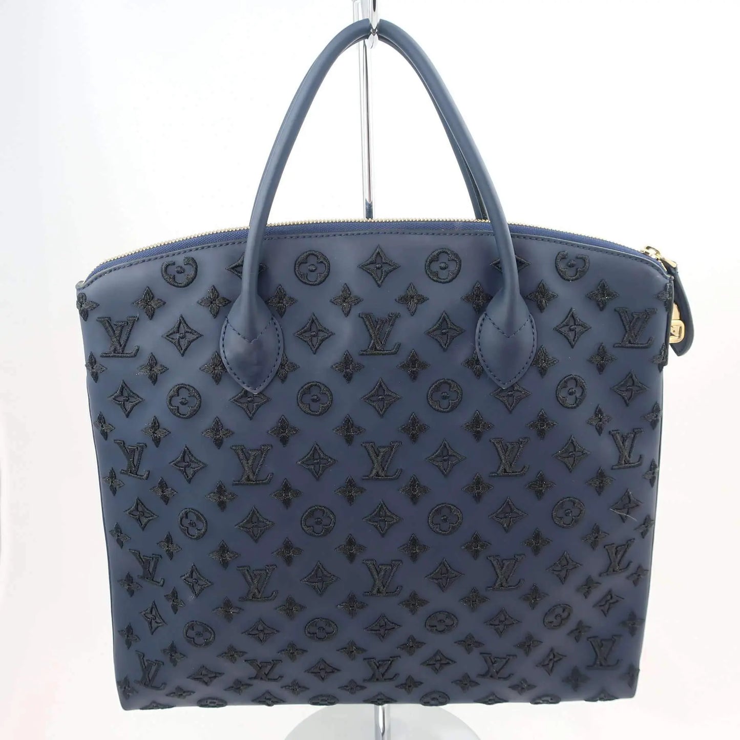 Louis Vuitton Louis Vuitton Limited Edition Blue Monogram Addiction Lockit Vertical MM Bag LVBagaholic