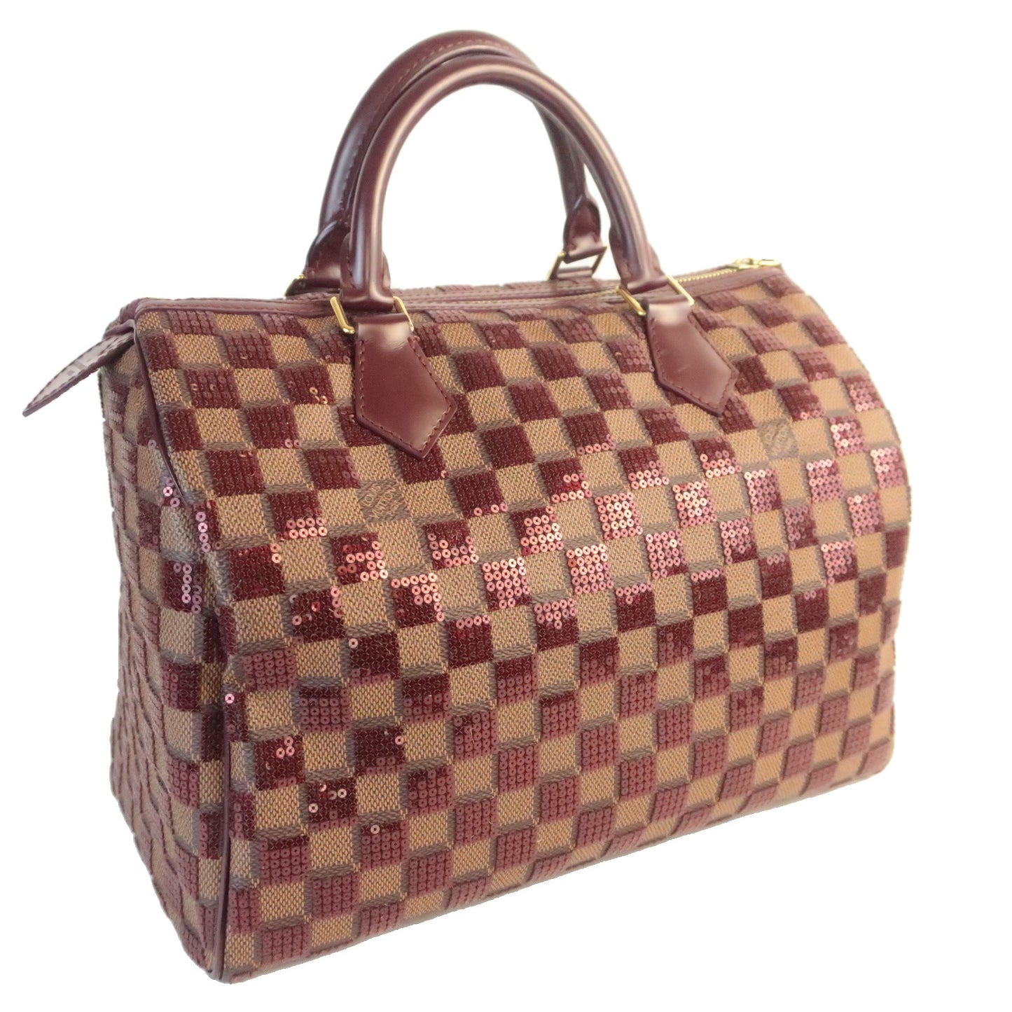 Louis Vuitton Bordeaux Damier Paillettes Speedy 30 Bag – Bagaholic