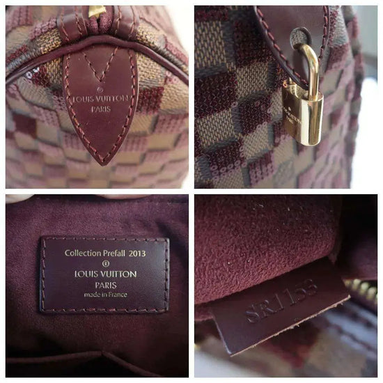Load image into Gallery viewer, Louis Vuitton Louis Vuitton Limited Edition Bordeaux Damier Paillettes Speedy 30 Bag LVBagaholic

