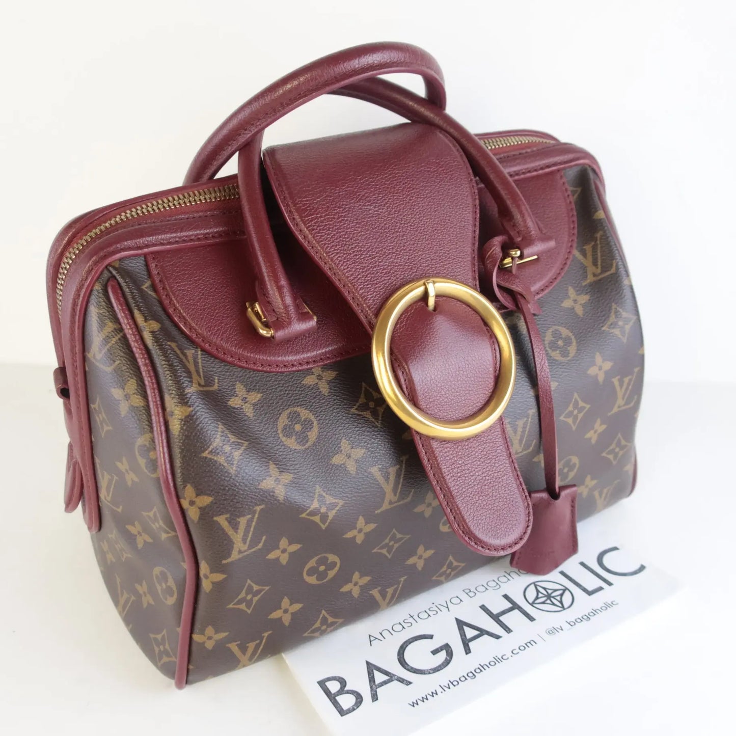 Louis Vuitton Bordeaux Monogram Golden Arrow Speedy Bag – Bagaholic