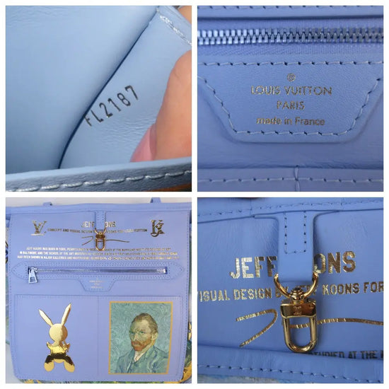 Louis Vuitton Louis Vuitton Limited Edition Coated Canvas Jeff Koons Van Gogh Neverfull MM Bag with Pouch LVBagaholic