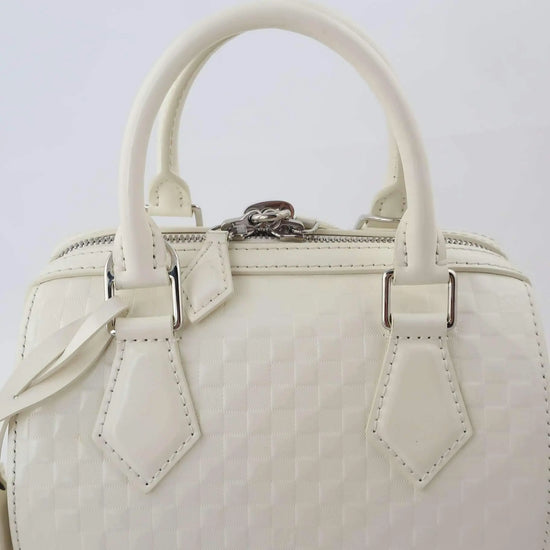 Louis Vuitton Louis Vuitton Limited Edition Cream Damier Facette Speedy Cube Bag LVBagaholic