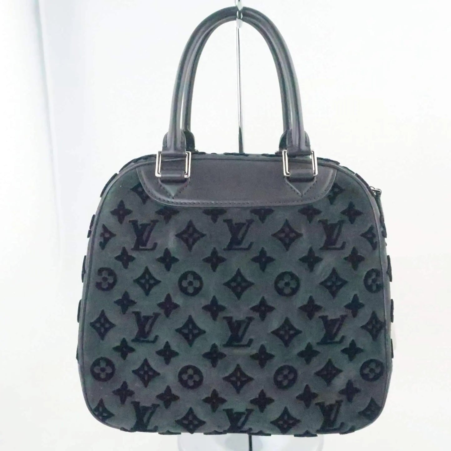 Limited Edition Louis Vuitton Rouge Monogram Tuffetage Deauville Cube Bag