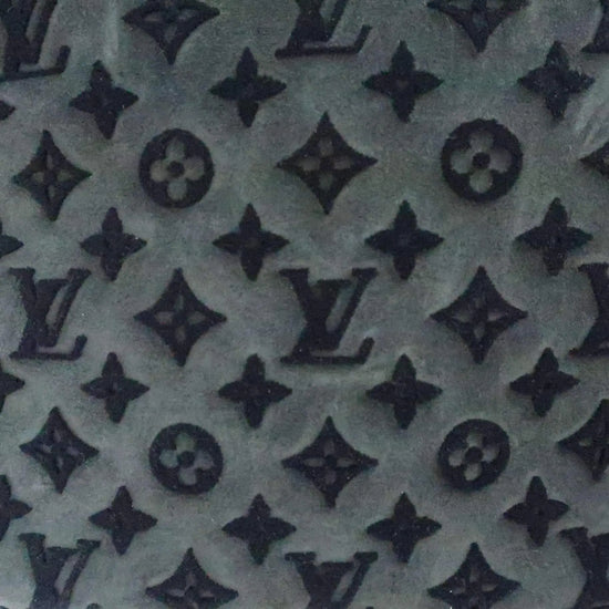 Louis Vuitton Limited Edition Grey Suede Monogram Tuffetage