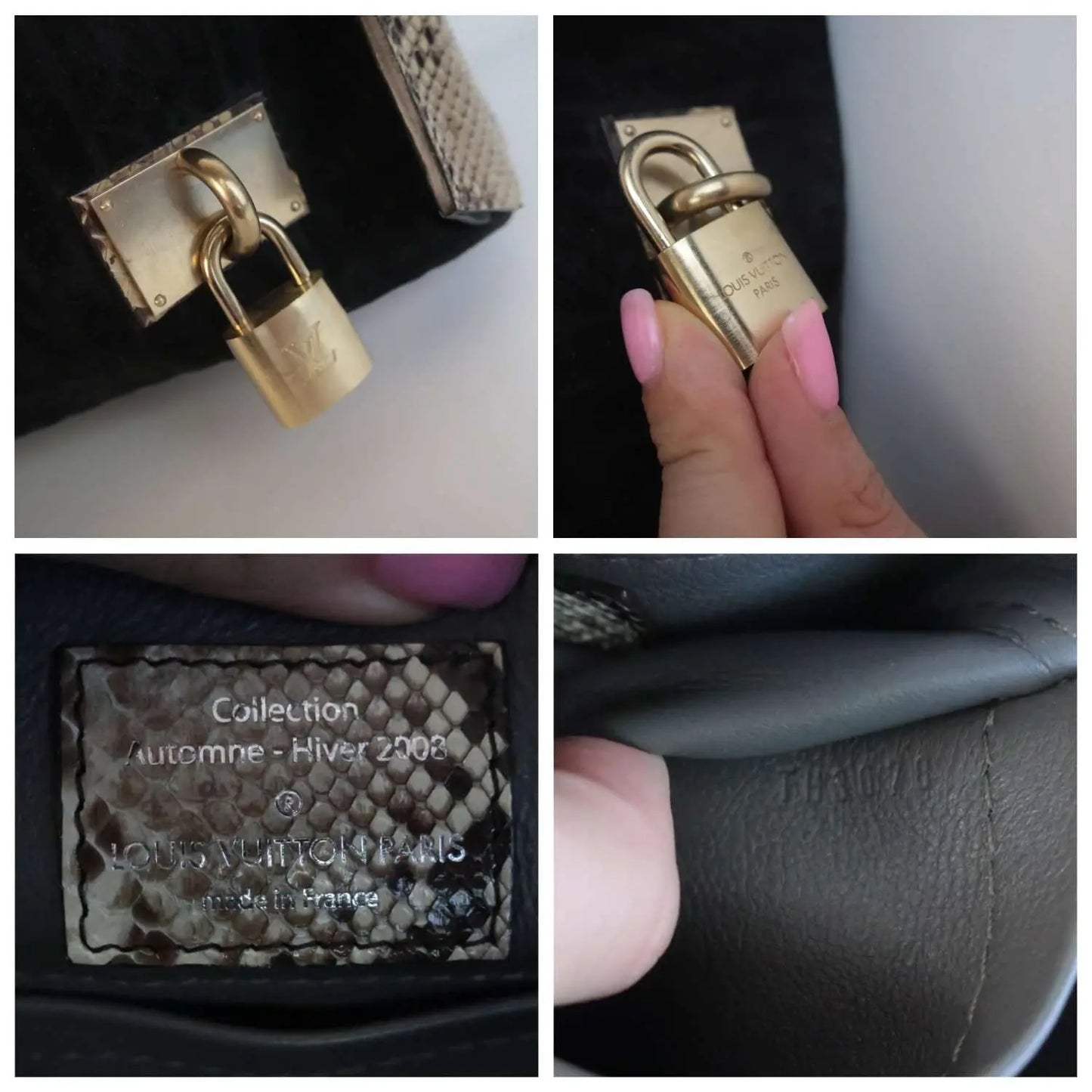 Louis Vuitton Limited Edition Jade Monogram Embossed Suede Whisper