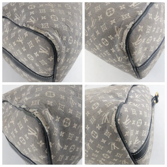 Load image into Gallery viewer, Louis Vuitton Louis Vuitton Limited Edition Mini Lin Speedy Bandouliere Denim Bag LVBagaholic
