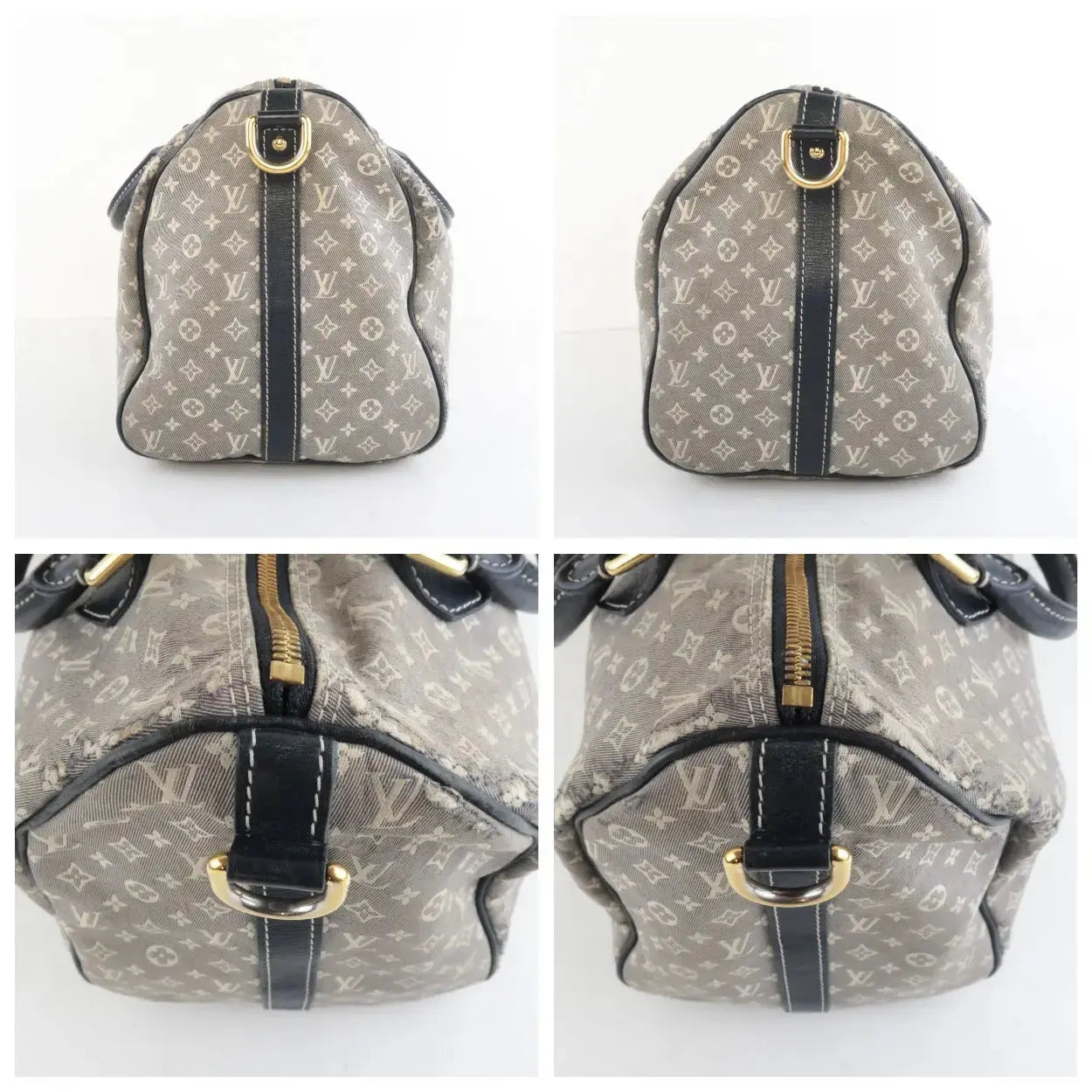 Load image into Gallery viewer, Louis Vuitton Louis Vuitton Limited Edition Mini Lin Speedy Bandouliere Denim Bag LVBagaholic
