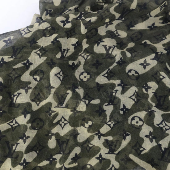 Louis Vuitton Louis Vuitton Limited Edition Monogramouflage/Camouflage Takashi Murakami Stole/Shawl (728) LVBagaholic