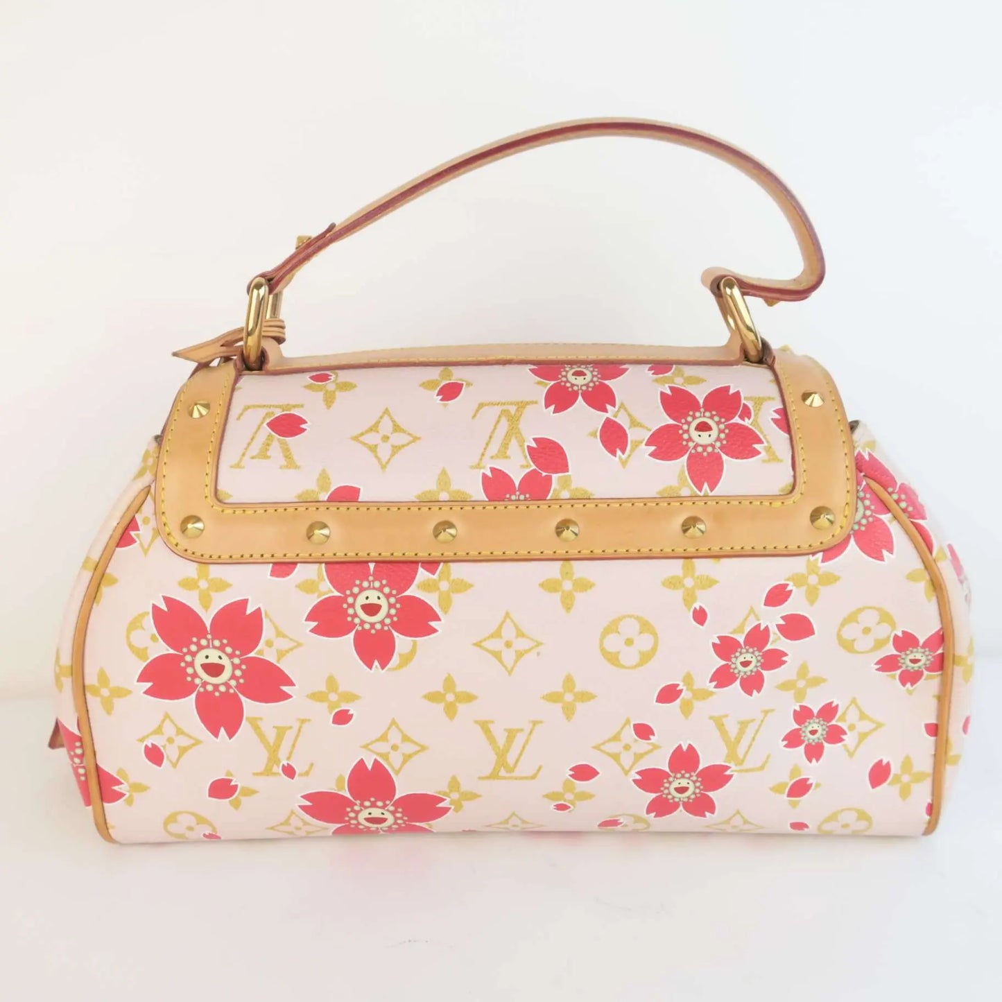 Red and Pink Cherry Blossom Sac Retro Gold Hardware, 2003