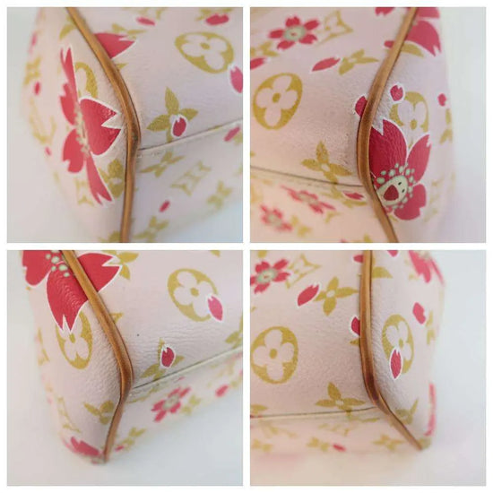 louis vuitton cherry blossom backpack Louis Vuitton Limited Edition Pink Cherry Blossom Sac Retro Bag – Bagaholic