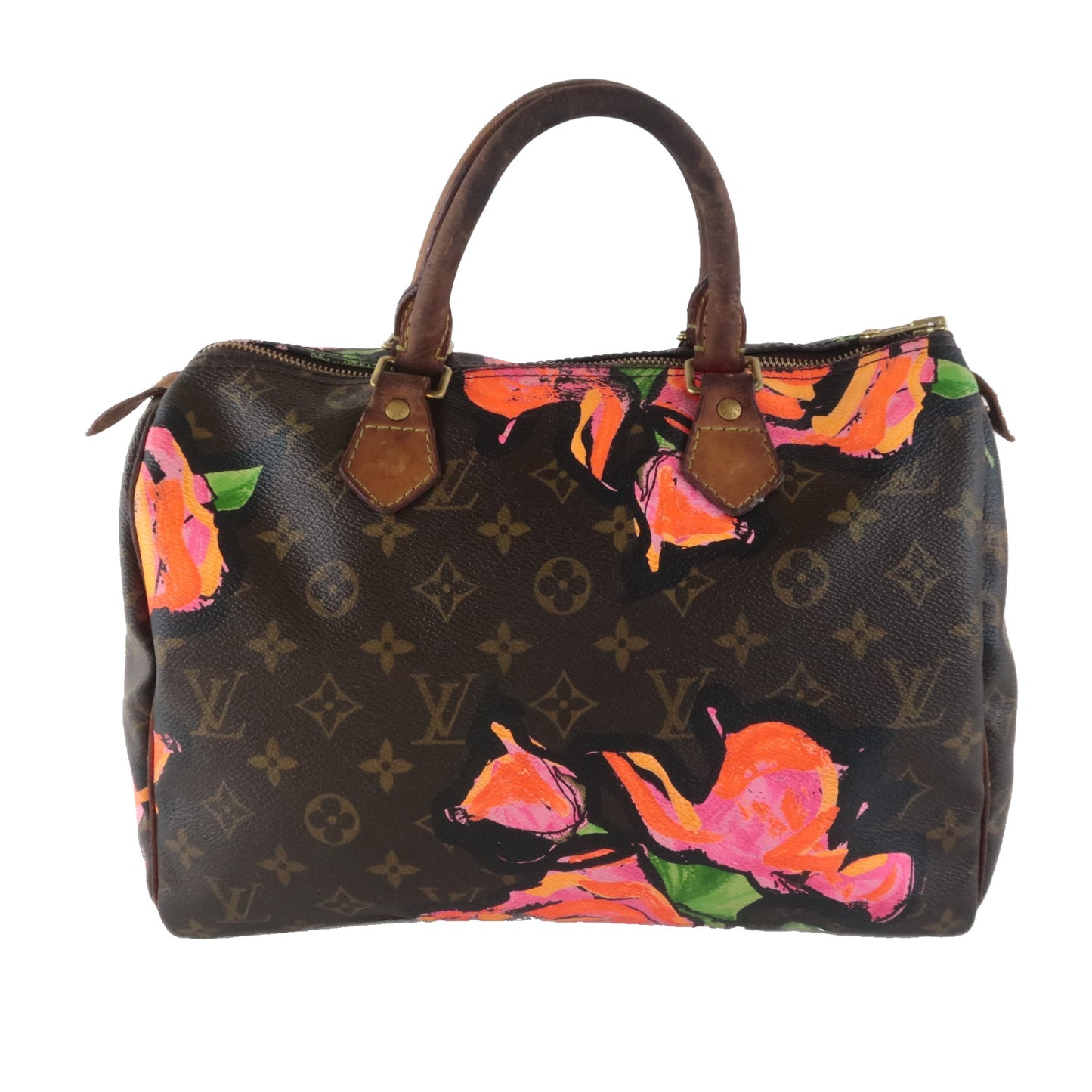 Louis Vuitton Speedy Stephen Sprouse Roses 30 Rare Rose Shoulder Bag