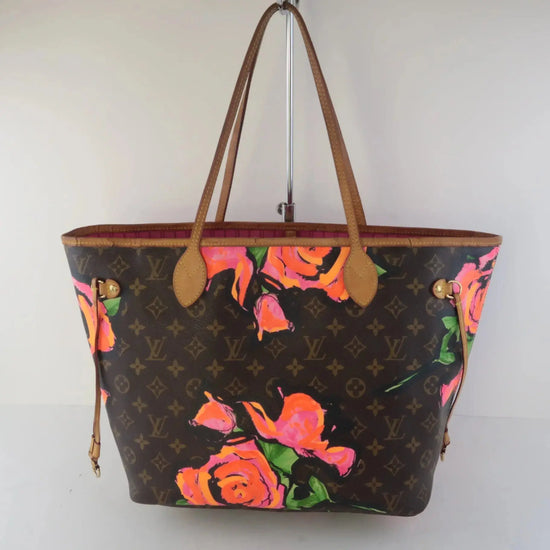 Louis Vuitton Louis Vuitton Limited Edition Stephen Sprouse Roses Neverfull MM Bag (730) LVBagaholic