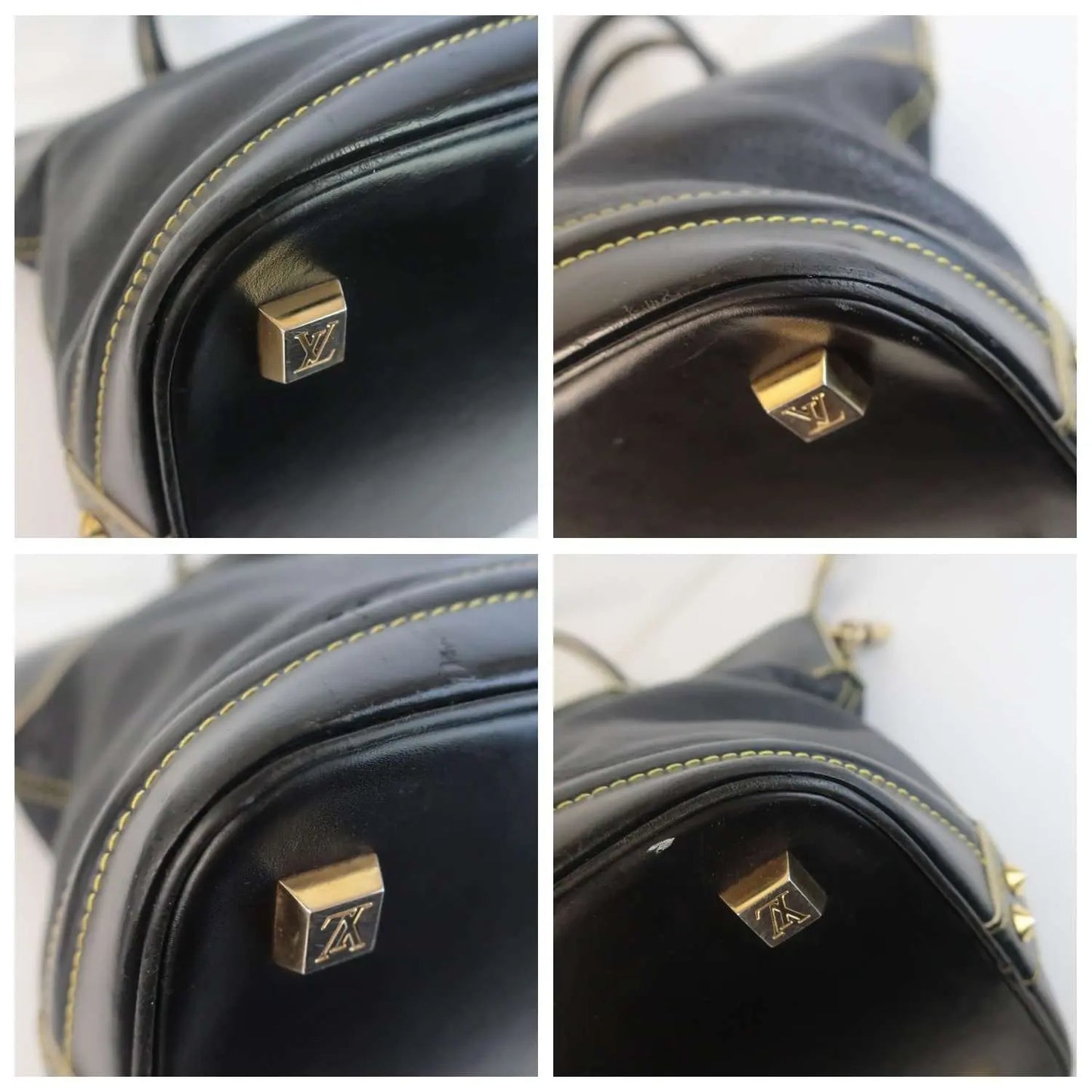 Louis Vuitton Gold Suhali Leather Lockit MM Bag - Yoogi's Closet