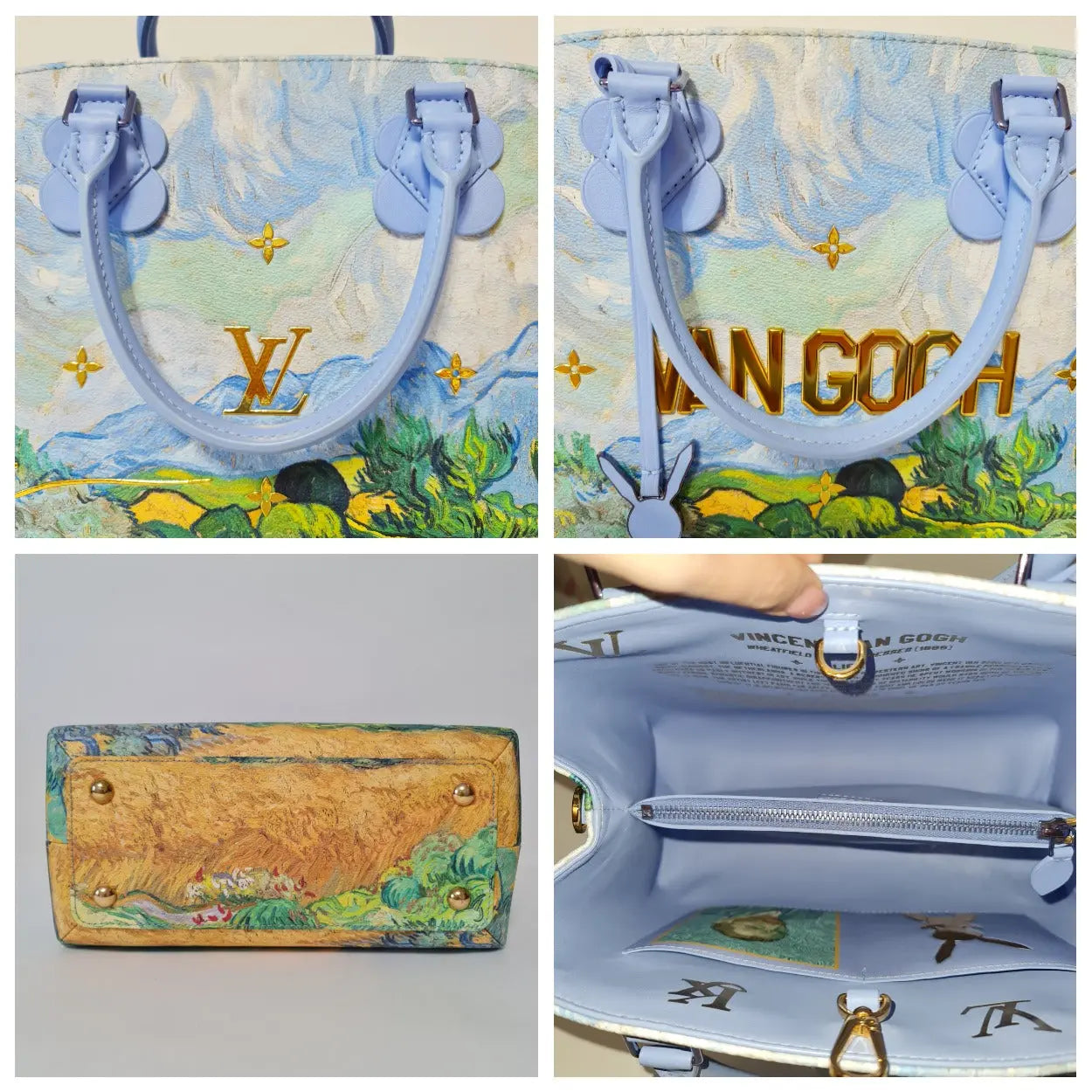 Louis Vuitton Multicolor Leather Montaigne MM Van Gogh Bag Louis Vuitton