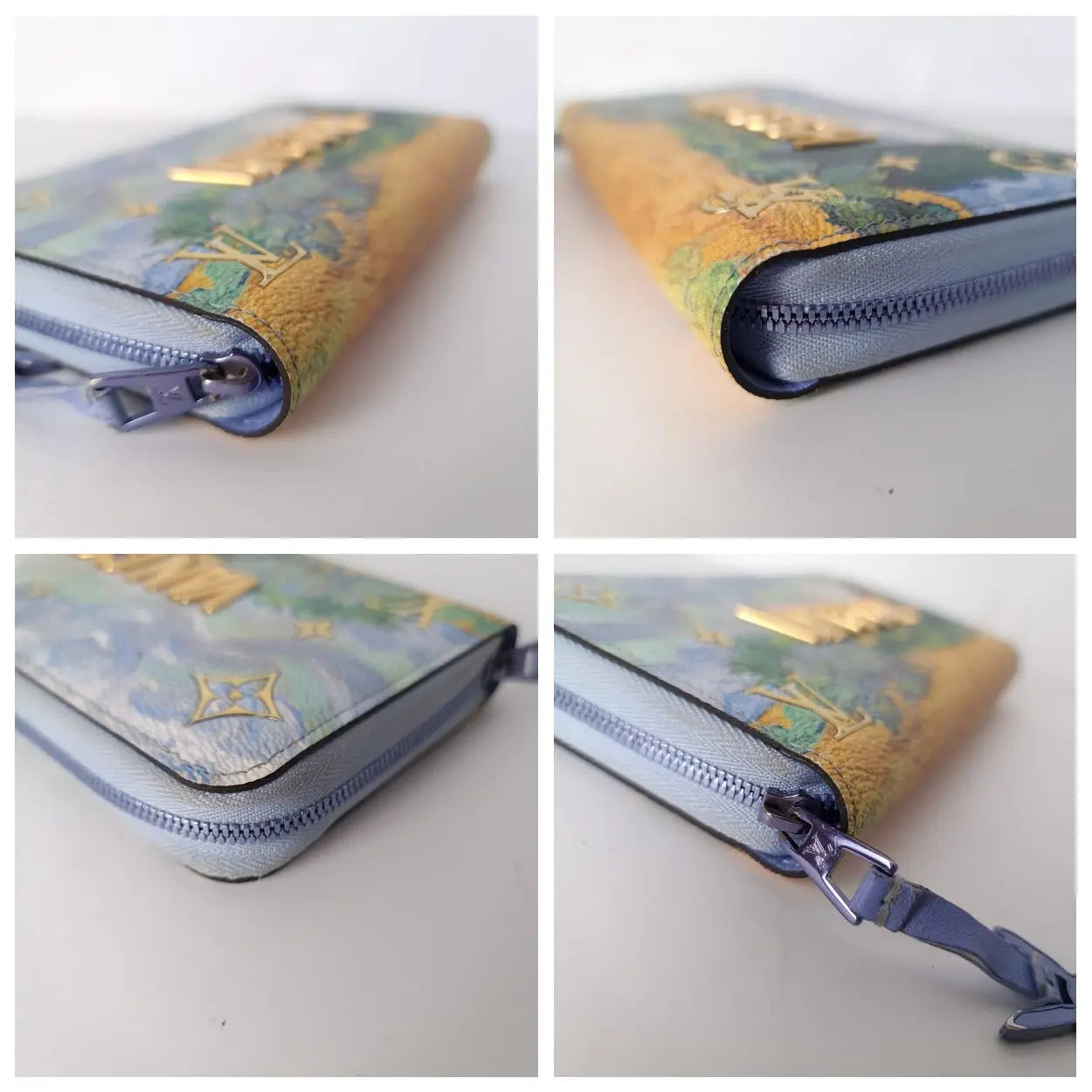 LOUIS VUITTON M64607 Van Gogh Masters Collection Round Zipper Wallet Ex++  0316T