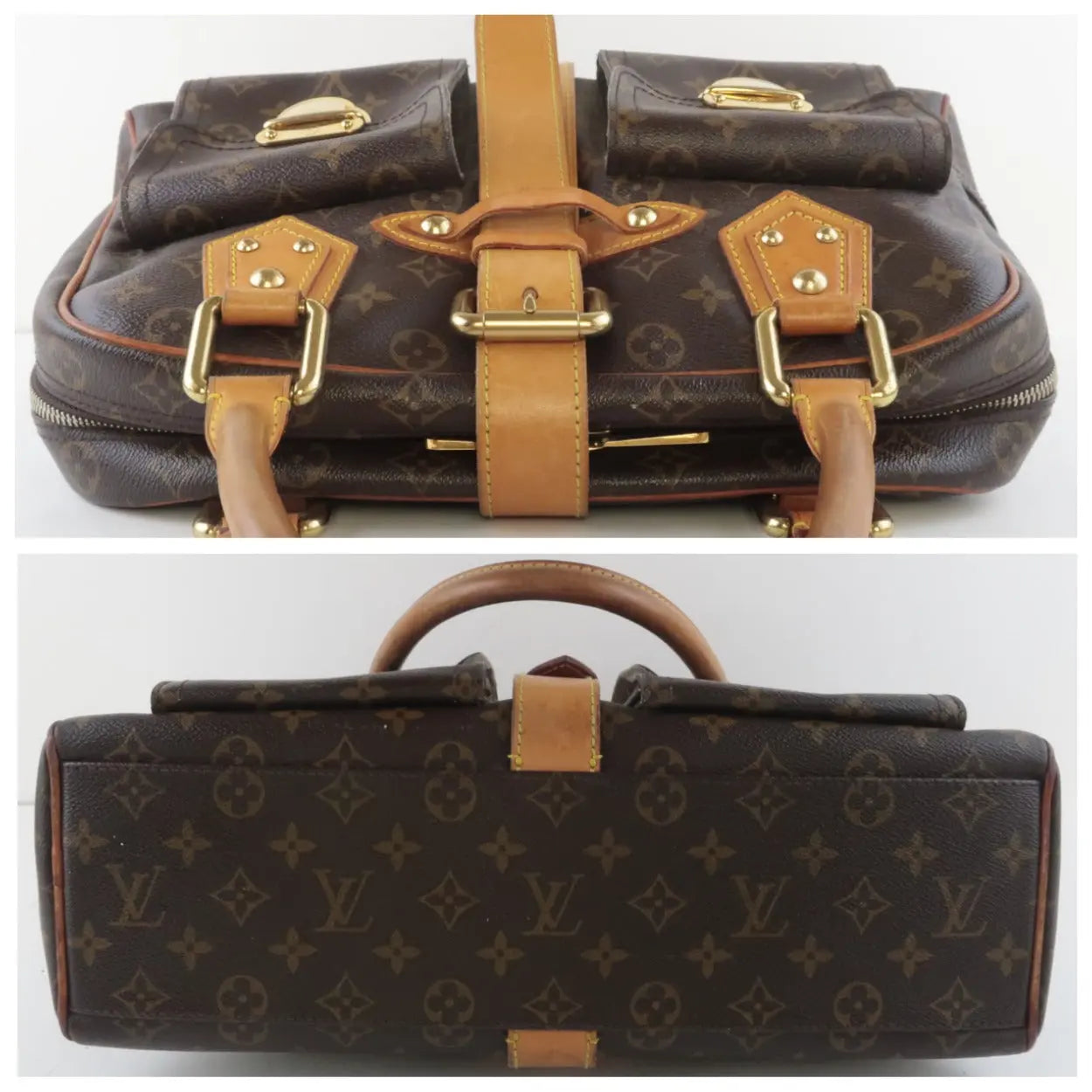 Louis Vuitton Handtasche Manhattan Gm Monogram Canvas Shoulder Insert A  hinzugefügt994-D