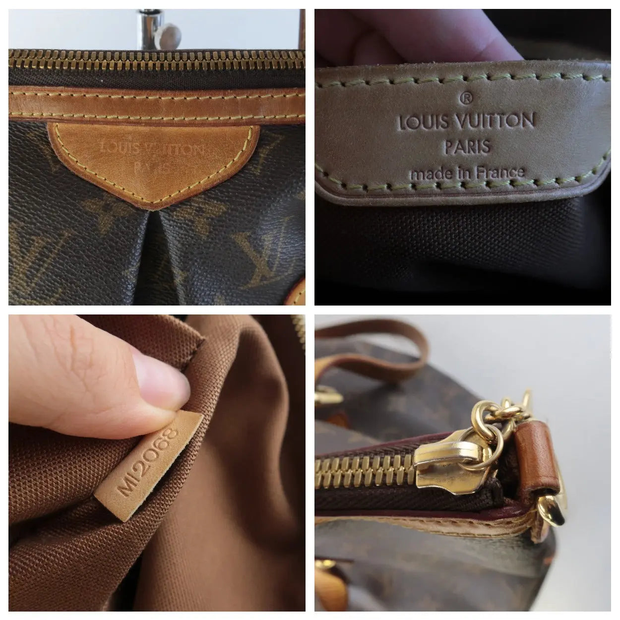 Authentic Louis Vuitton Monogram Canvas Palermo GM Shoulder Handbag