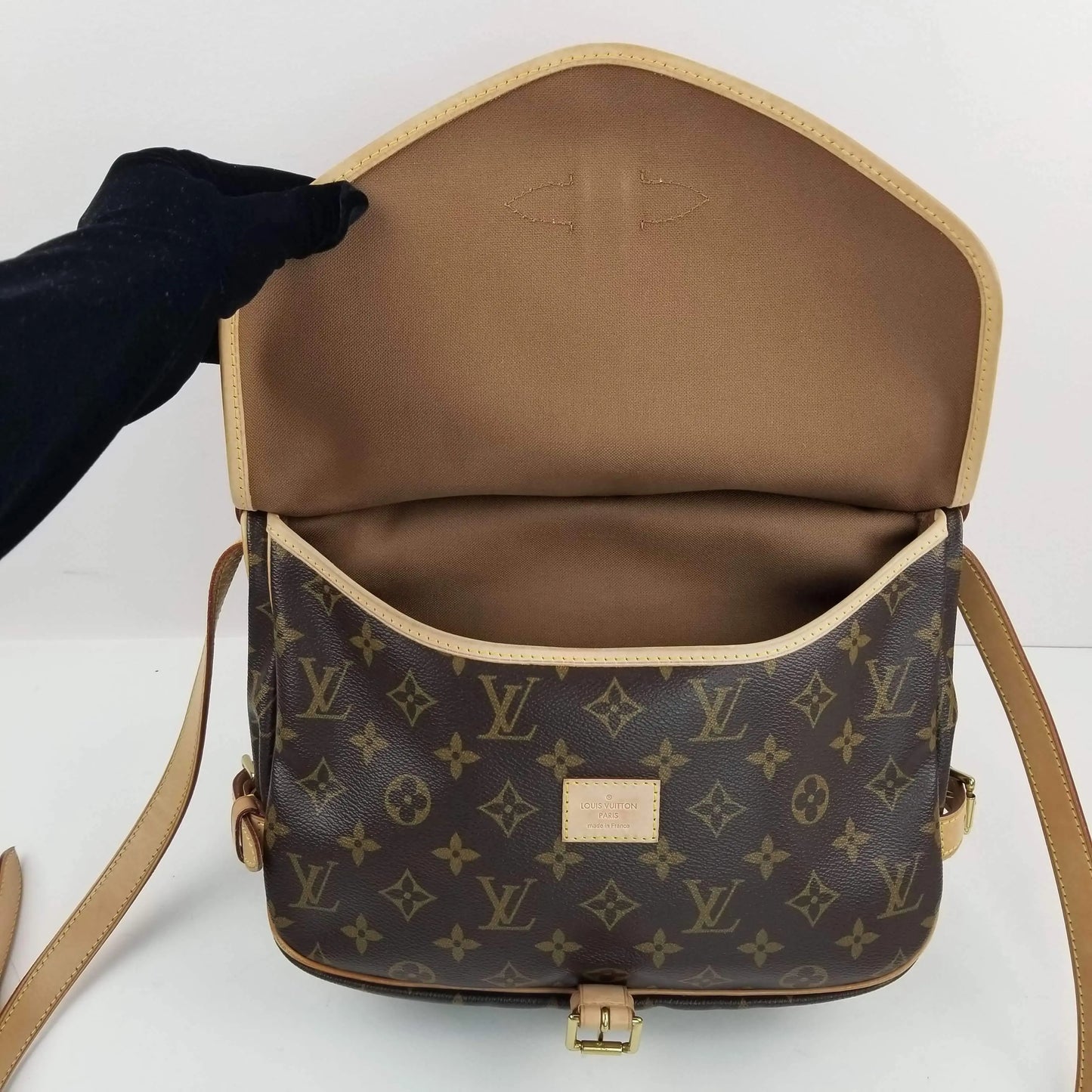 Buy Louis Vuitton Saumur Handbag Monogram Canvas PM Brown 3109005