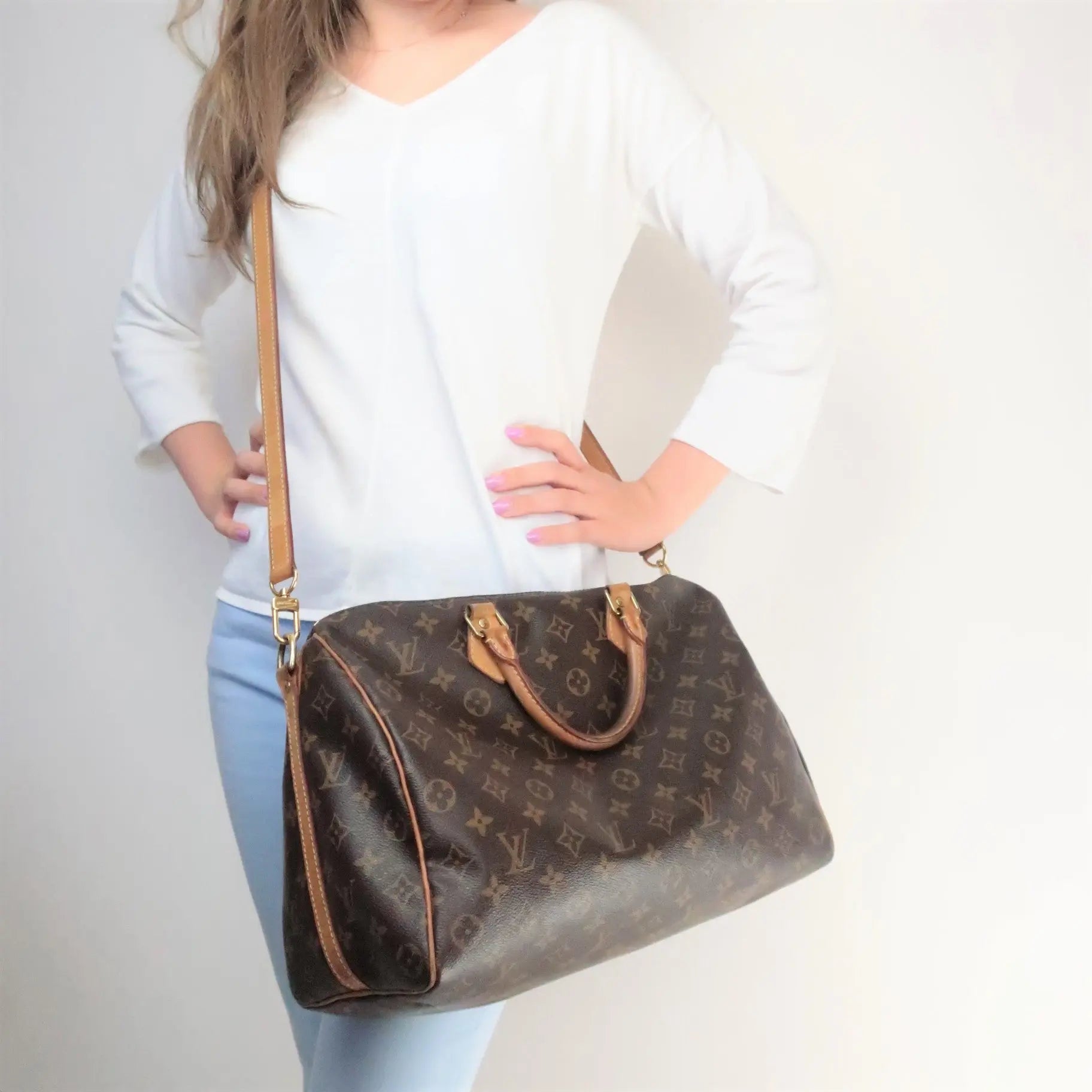 Louis Vuitton Monogram Mini Sac HL Speedy with LV Crossbody Strap - A World  Of Goods For You, LLC