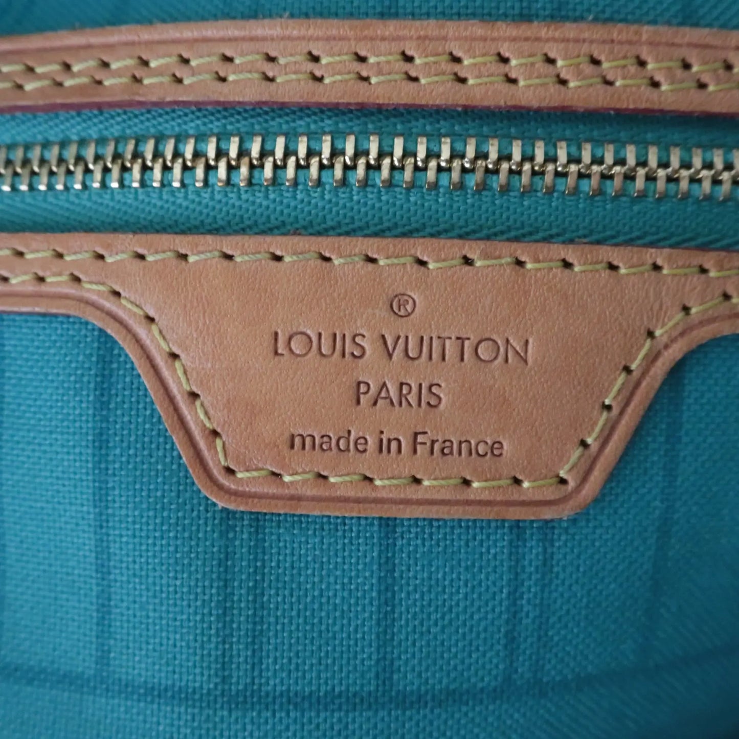Louis Vuitton Neverfull MM Turquoise Cloth ref.681314 - Joli Closet
