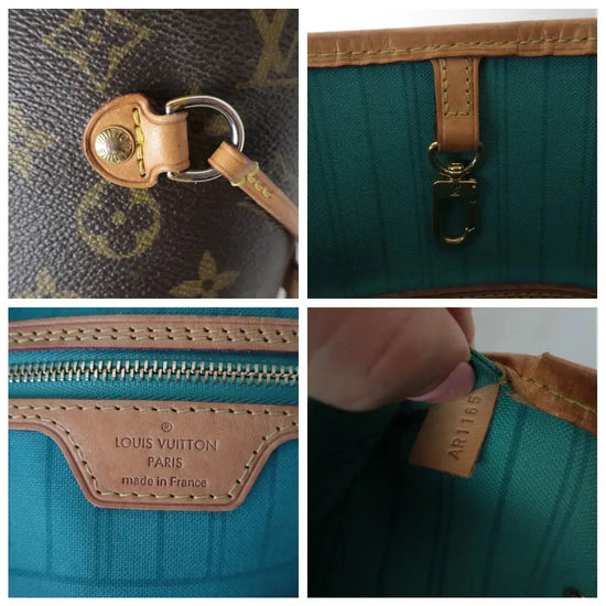 Louis Vuitton Monogram Canvas V Voyage Turquoise Neverfull MM Bag (777 –  Bagaholic