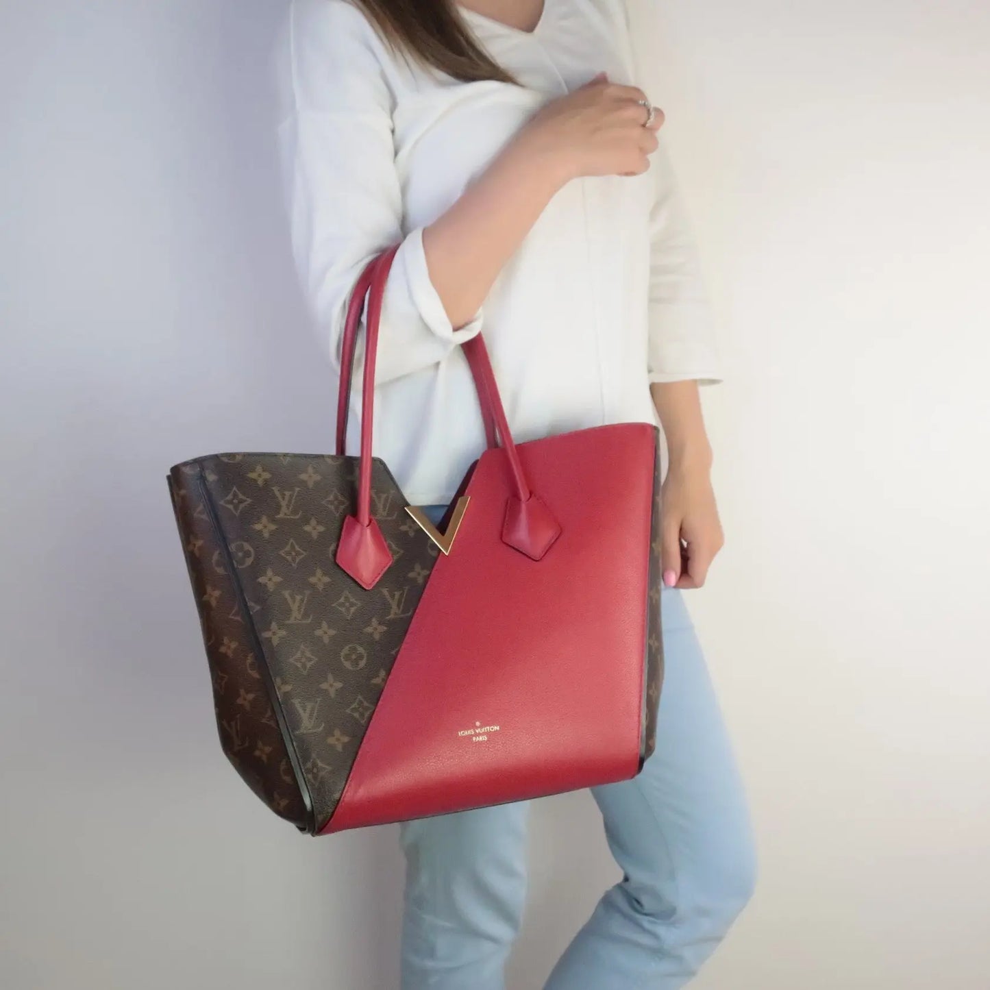 En god ven krystal trække sig tilbage Louis Vuitton Monogram Canvas and Cerise Leather Kimono MM Tote Bag –  Bagaholic