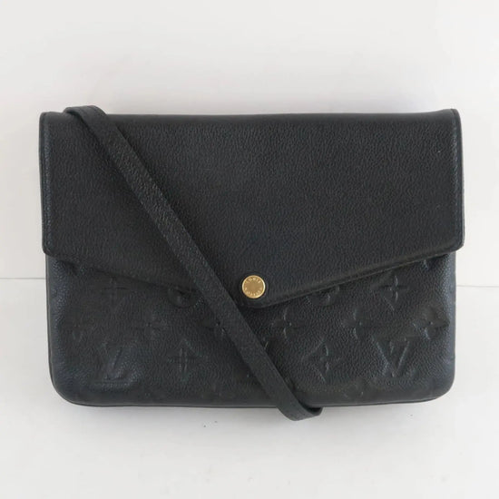 Louis Vuitton Louis Vuitton Monogram Empreinte Leather Black Noir Twice/Twinset Crossbody Bag LVBagaholic