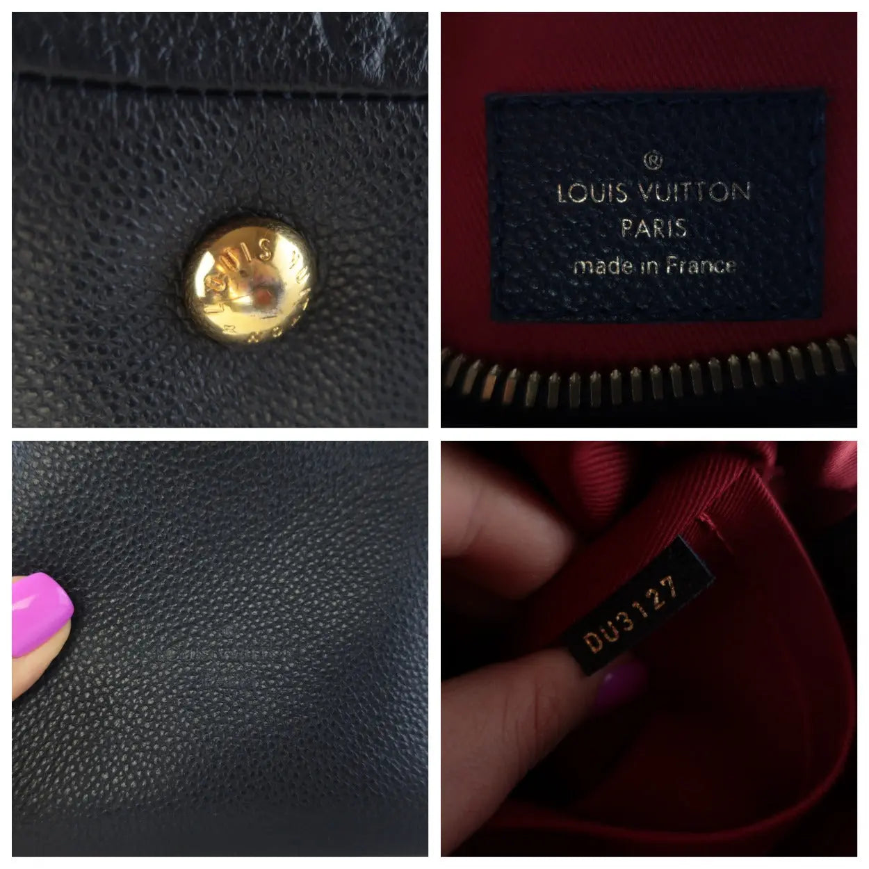 Louis Vuitton Empreinte Ponthieu Pm Marine Rouge 572842