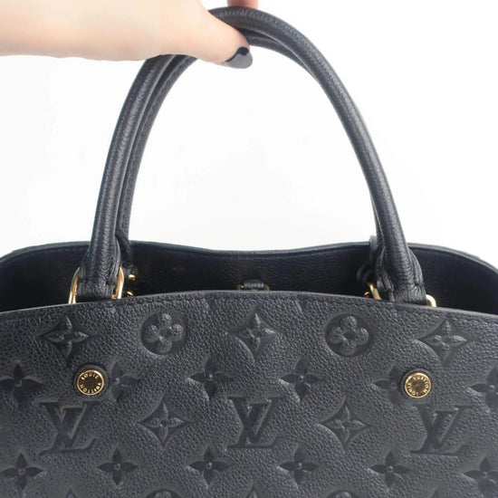 Louis Vuitton Louis Vuitton Montaigne MM Empreinte Noir Black Bag LVBagaholic