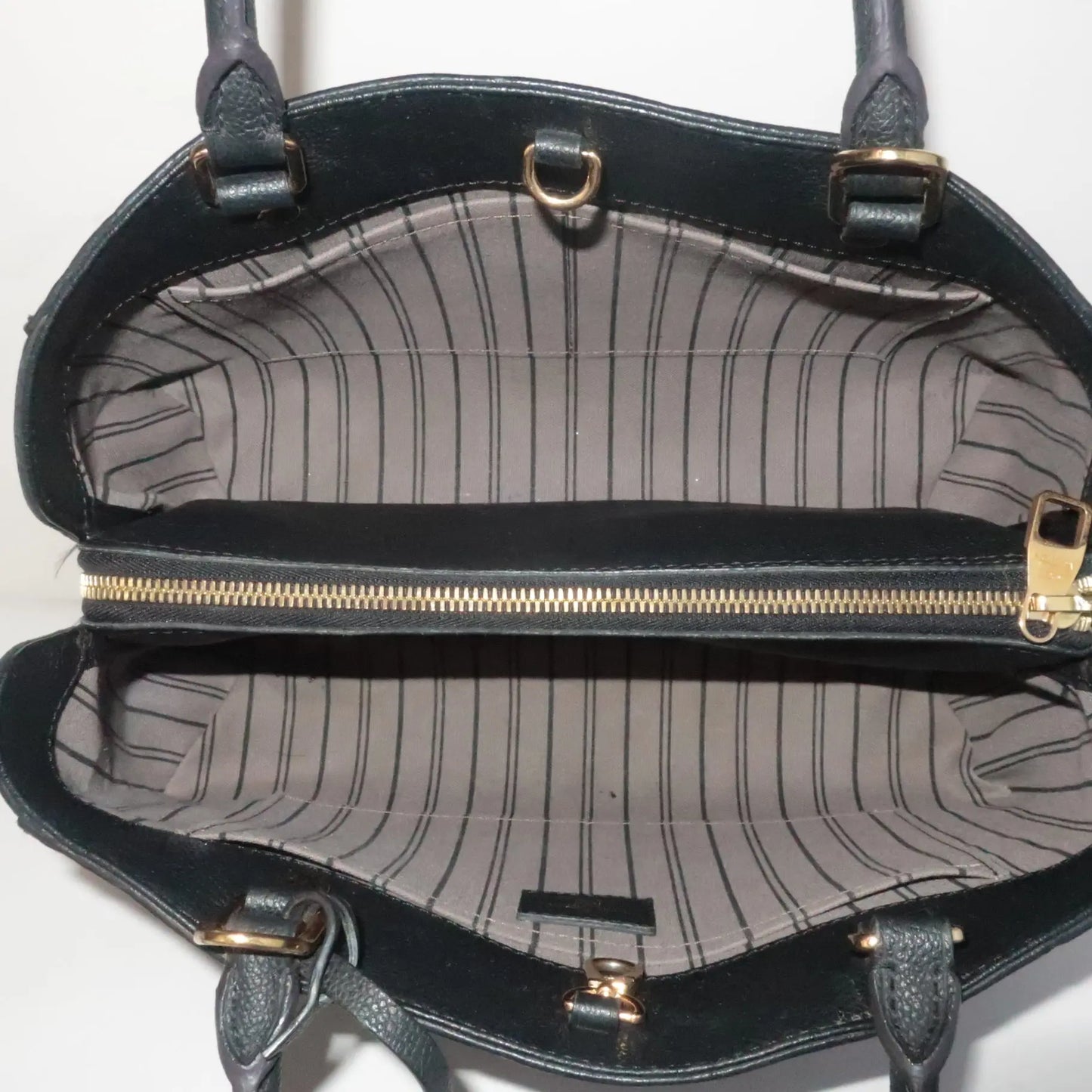 Louis Vuitton, Bags, Mint Louis Vuitton Montaigne Mm Empreinte Black Noir  Leather Bag Sp515
