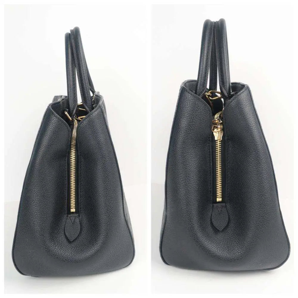 Louis Vuitton Black Monogram Empreinte Leather Montaigne MM Bag – Italy  Station
