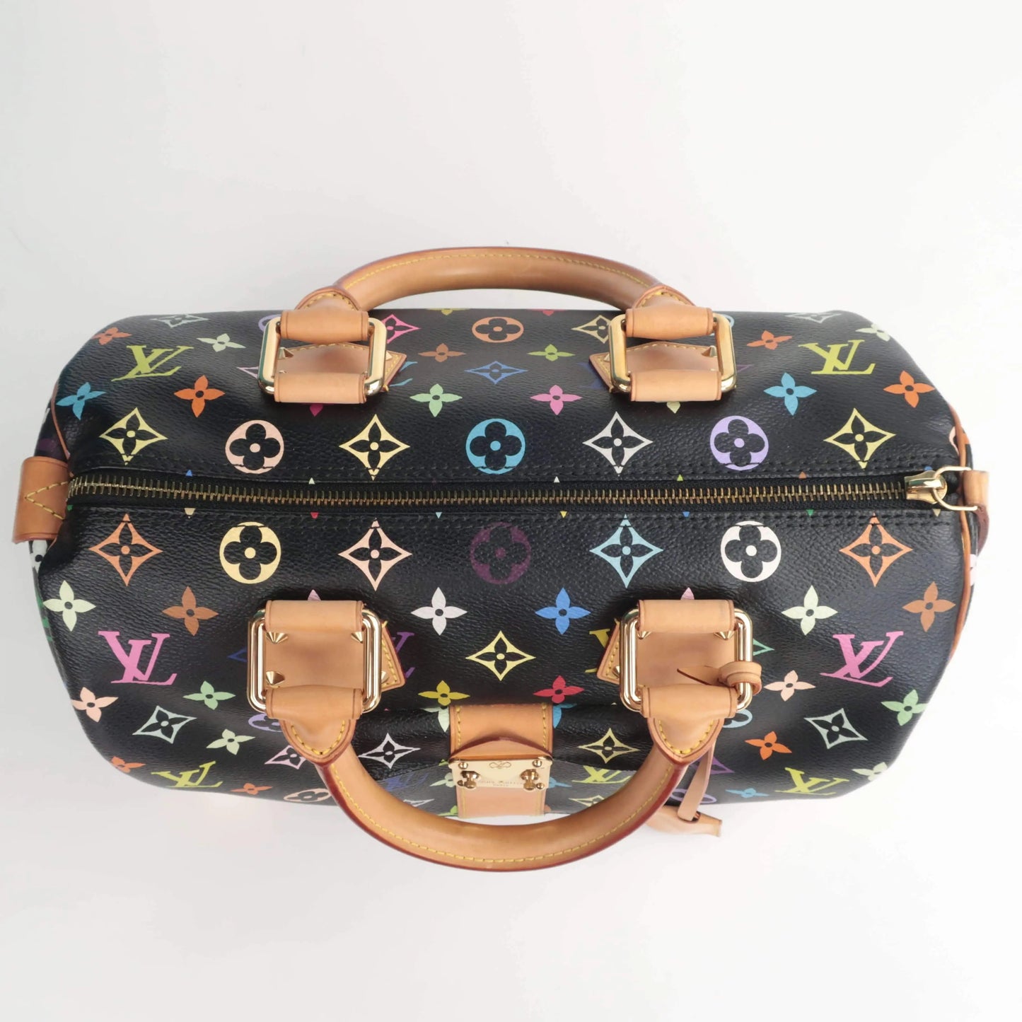 Louis Vuitton Black Multicolore Speedy 30 Bag – Bagaholic