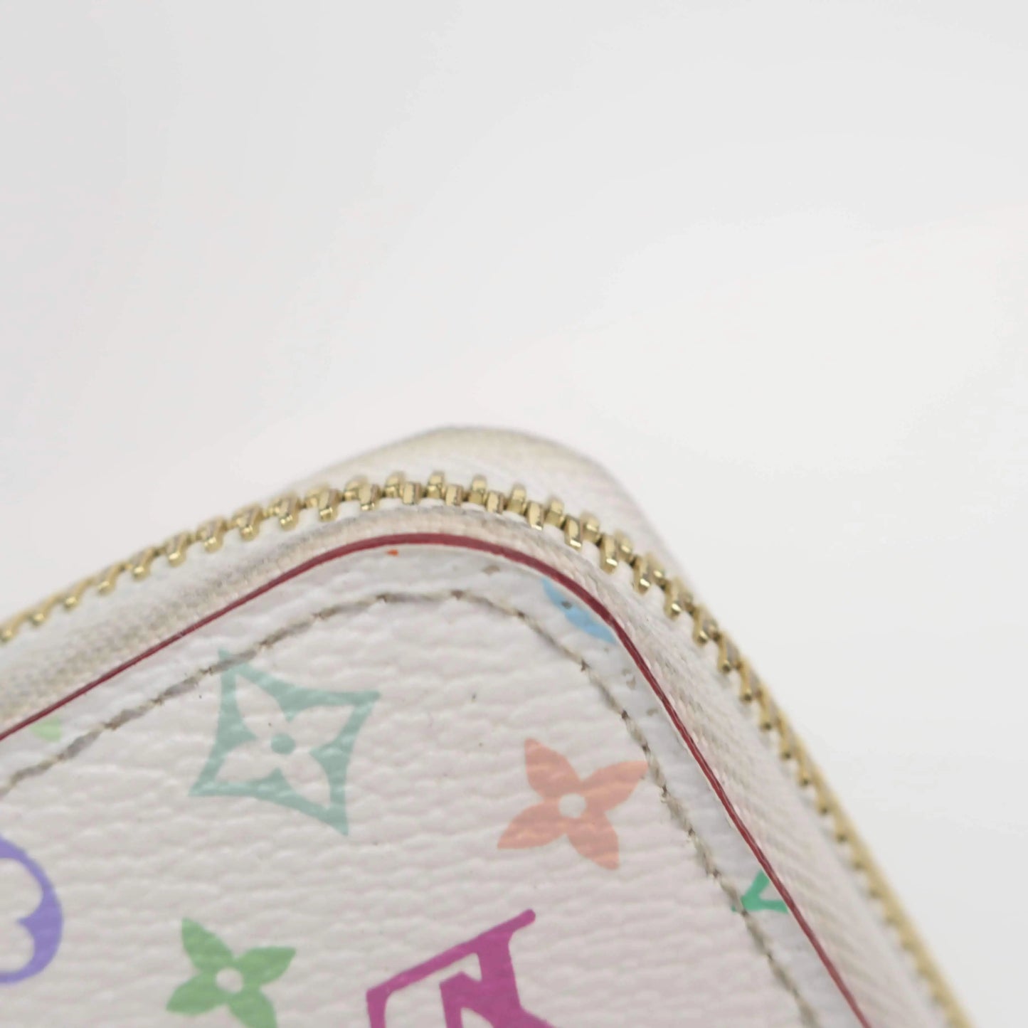 Louis Vuitton White Monogram Multicolor Zippy Wallet 862574 at